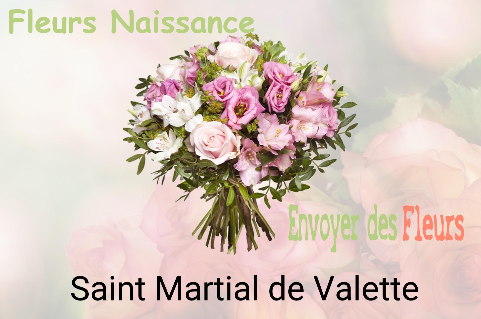 Bouquet de fleurs de naissance livré à Saint-Martial-de-Valette
