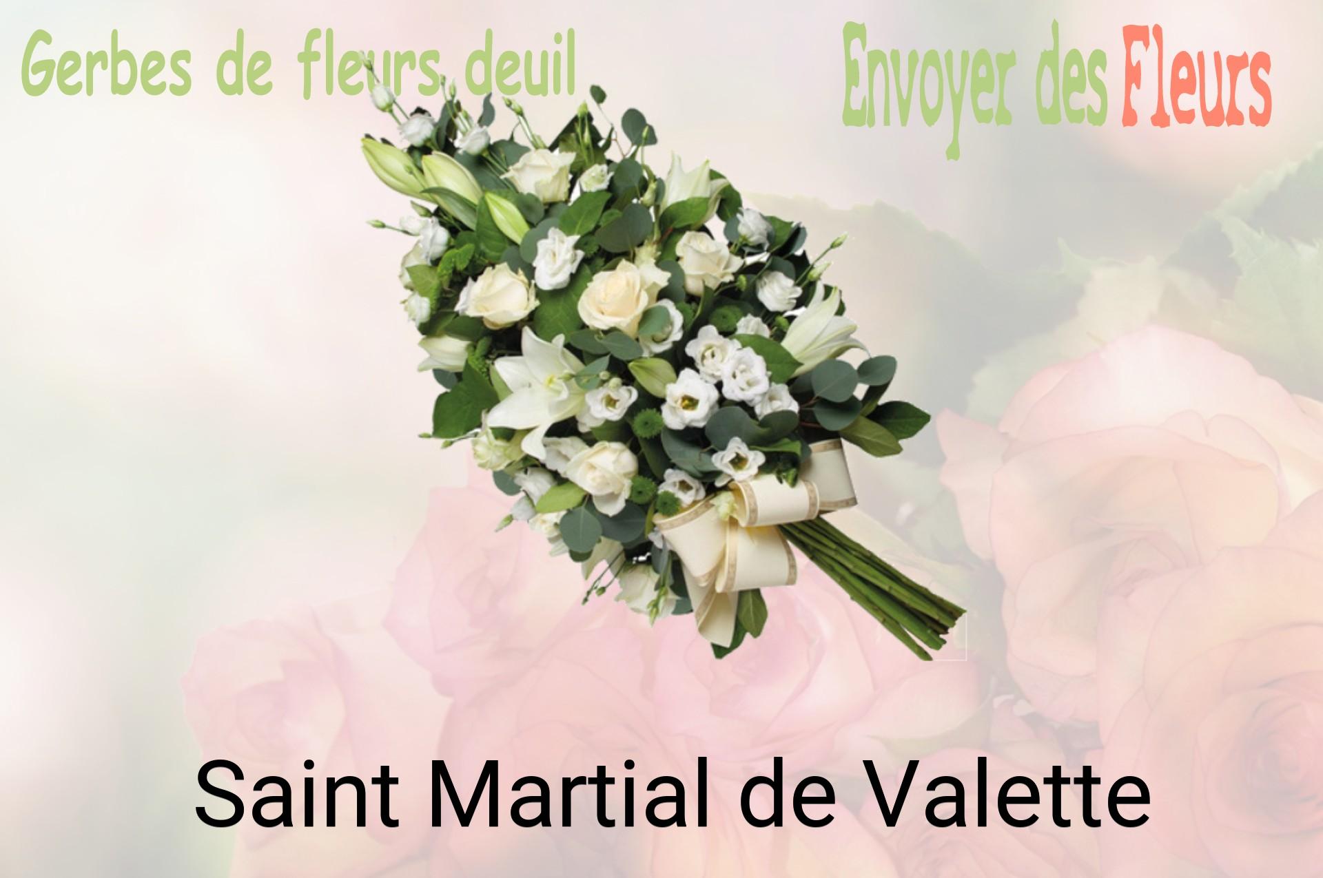 Gerbe de fleurs de deuil livrée à Saint-Martial-de-Valette